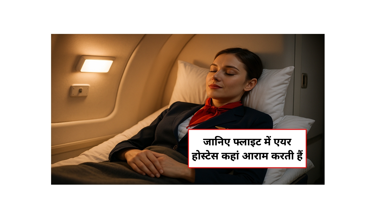 Crew Rest Compartment का अंदरूनी नजारा